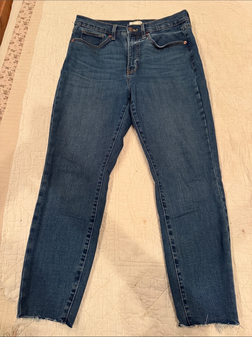 M jeans by Maurice’s High-Rise Ankle Jeans in Dark Blue 10 short highrise
